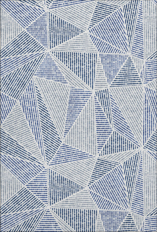 Piper Looms Mayfield Geometric AMF618 Navy Machine Washable Area Rug main image