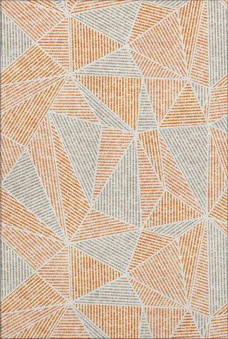 Piper Looms Mayfield Geometric AMF618 Orange Machine Washable Area Rug main image