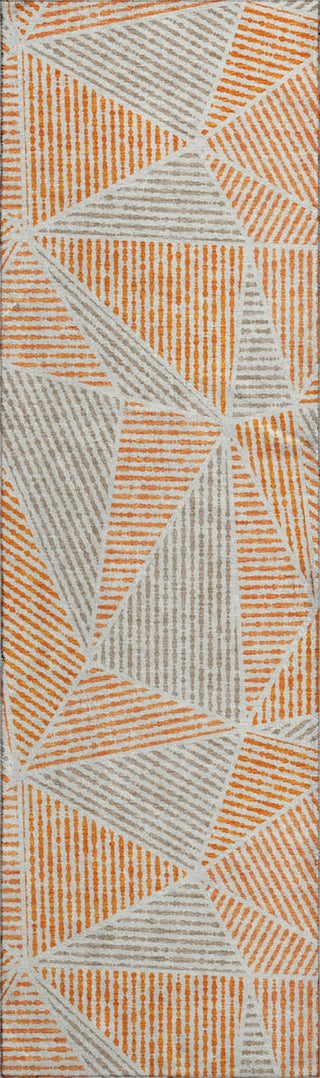 Piper Looms Mayfield Geometric AMF618 Orange Machine Washable Area Rug Runner Main Image