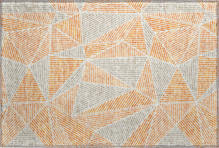Piper Looms Mayfield Geometric AMF618 Orange Machine Washable Area Rug Scatter Main Image