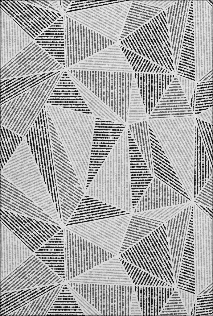 Piper Looms Mayfield Geometric AMF618 Pewter Machine Washable Area Rug main image