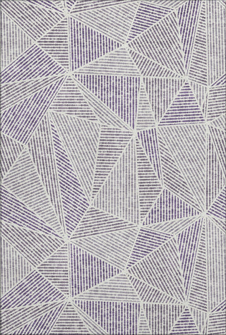 Piper Looms Mayfield Geometric AMF618 Purple Machine Washable Area Rug main image