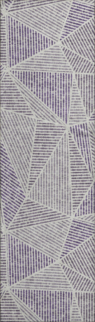 Piper Looms Mayfield Geometric AMF618 Purple Machine Washable Area Rug Runner Main Image