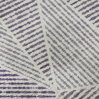 Piper Looms Mayfield Geometric AMF618 Purple Machine Washable Area Rug Swatch Image