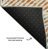Piper Looms Mayfield Geometric AMF618 Terracotta Machine Washable Area Rug Backing Image