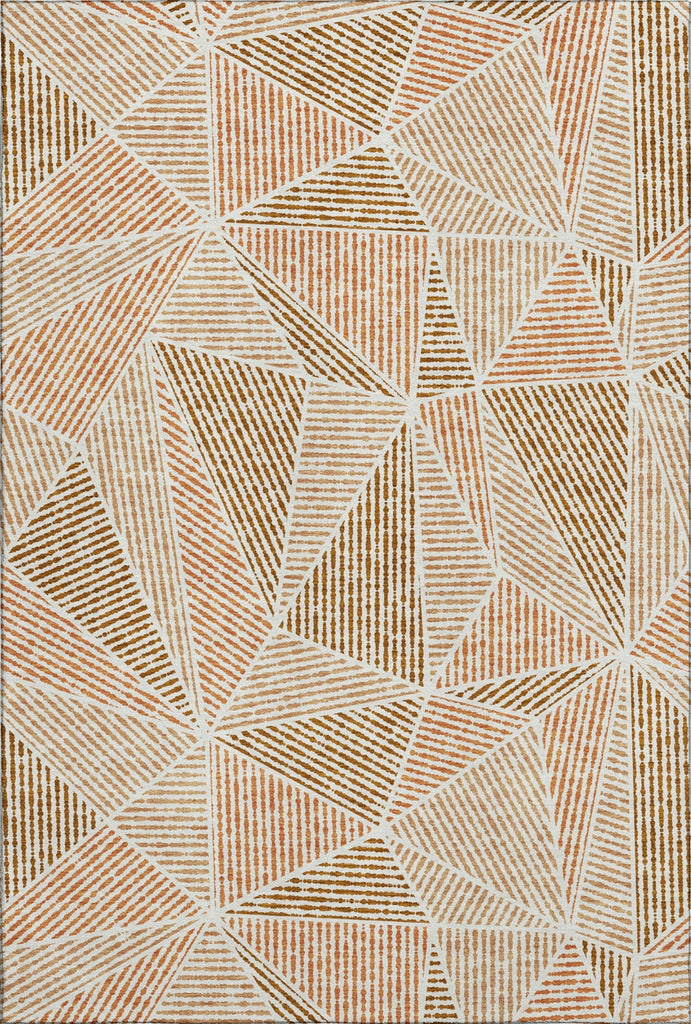 Piper Looms Mayfield Geometric AMF618 Terracotta Machine Washable Area Rug main image