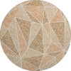 Piper Looms Mayfield Geometric AMF618 Terracotta Machine Washable Area Rug Round Main Image