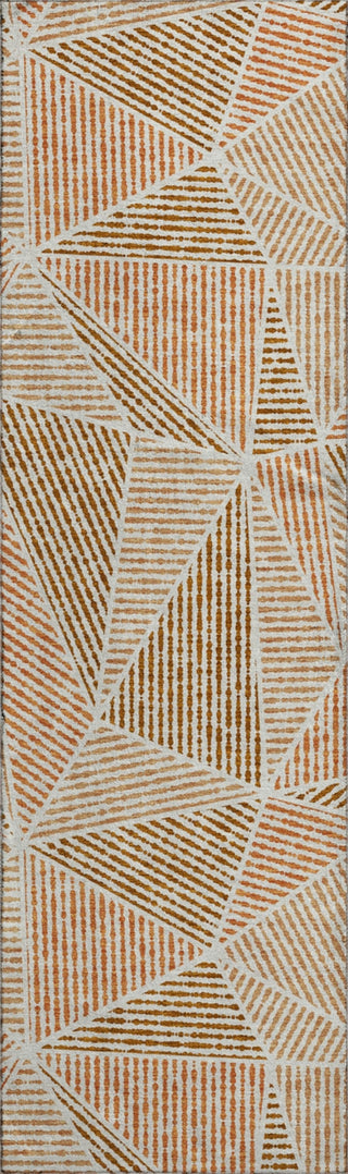 Piper Looms Mayfield Geometric AMF618 Terracotta Machine Washable Area Rug Runner Main Image