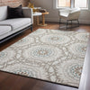 Piper Looms Mayfield Circles AMF619 Beige Machine Washable Area Rug Lifestyle Image Feature