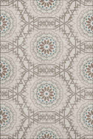 Piper Looms Mayfield Circles AMF619 Beige Machine Washable Area Rug main image