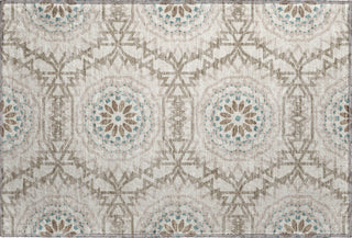 Piper Looms Mayfield Circles AMF619 Beige Machine Washable Area Rug Scatter Main Image