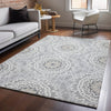 Piper Looms Mayfield Circles AMF619 Gray Machine Washable Area Rug Lifestyle Image Feature