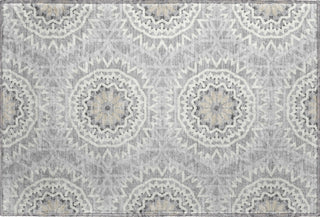 Piper Looms Mayfield Circles AMF619 Gray Machine Washable Area Rug Scatter Main Image