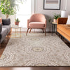 Piper Looms Mayfield Circles AMF619 Taupe Machine Washable Area Rug Lifestyle Image Feature