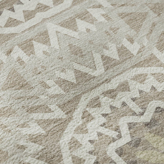 Piper Looms Mayfield Circles AMF619 Taupe Machine Washable Area Rug Swatch Image