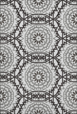 Piper Looms Mayfield Circles AMF619 White Machine Washable Area Rug main image