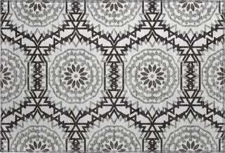 Piper Looms Mayfield Circles AMF619 White Machine Washable Area Rug Scatter Main Image