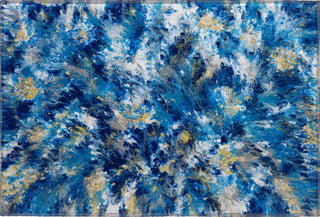 Piper Looms Mayfield Abstract AMF62 Blue Machine Washable Area Rug Scatter Main Image