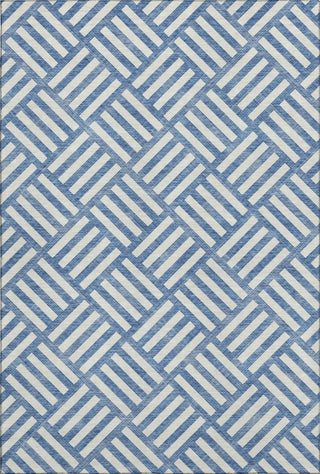 Piper Looms Mayfield Squares AMF620 Blue Machine Washable Area Rug main image