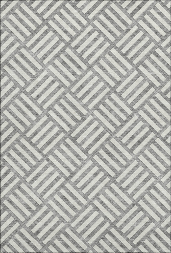 Piper Looms Mayfield Squares AMF620 Gray Machine Washable Area Rug main image