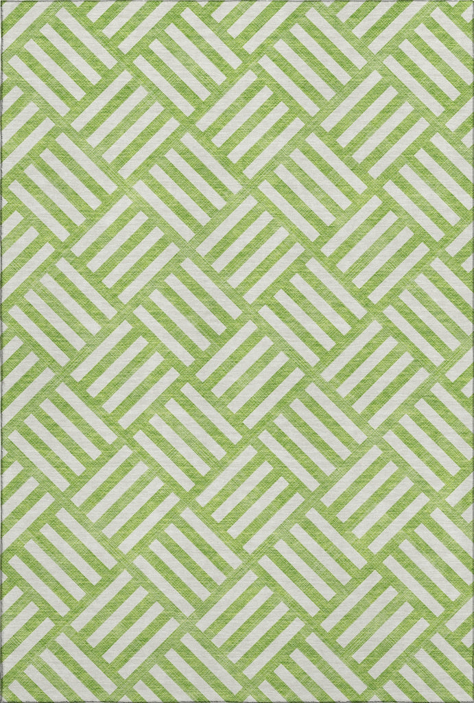 Piper Looms Mayfield Squares AMF620 Lime Machine Washable Area Rug main image