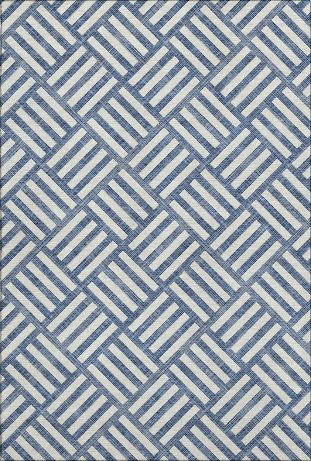 Piper Looms Mayfield Squares AMF620 Navy Machine Washable Area Rug ...