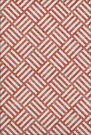 Piper Looms Mayfield Squares AMF620 Red Machine Washable Area Rug main image