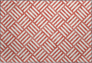 Piper Looms Mayfield Squares AMF620 Red Machine Washable Area Rug Scatter Main Image