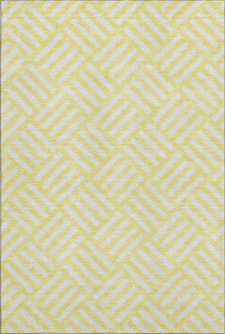 Piper Looms Mayfield Squares AMF620 Yellow Machine Washable Area Rug main image
