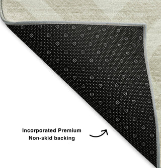 Piper Looms Mayfield Geometric AMF621 Beige Machine Washable Area Rug Backing Image