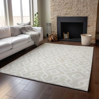 Piper Looms Mayfield Geometric AMF621 Beige Machine Washable Area Rug Lifestyle Image Feature