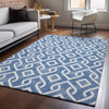 Piper Looms Mayfield Geometric AMF621 Blue Machine Washable Area Rug Lifestyle Image Feature