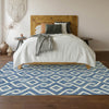 Piper Looms Mayfield Geometric AMF621 Blue Machine Washable Area Rug Lifestyle Image Feature