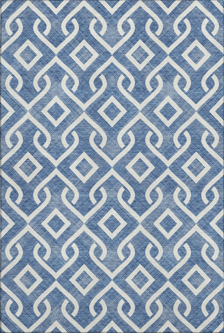 Piper Looms Mayfield Geometric AMF621 Blue Machine Washable Area Rug main image