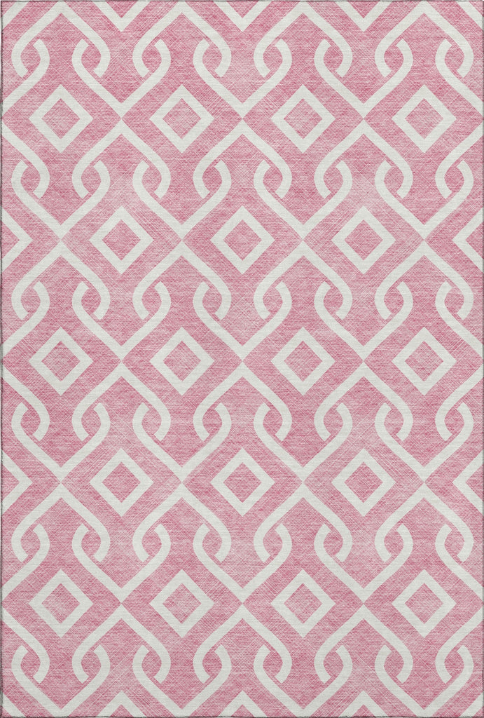 Piper Looms Mayfield Geometric AMF621 Blush Machine Washable Area Rug main image