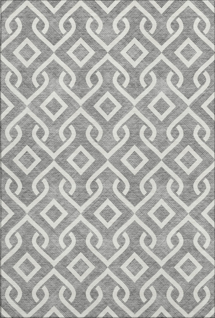 Piper Looms Mayfield Geometric AMF621 Gray Machine Washable Area Rug main image
