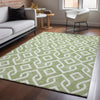 Piper Looms Mayfield Geometric AMF621 Green Machine Washable Area Rug Lifestyle Image Feature