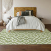 Piper Looms Mayfield Geometric AMF621 Green Machine Washable Area Rug Lifestyle Image Feature