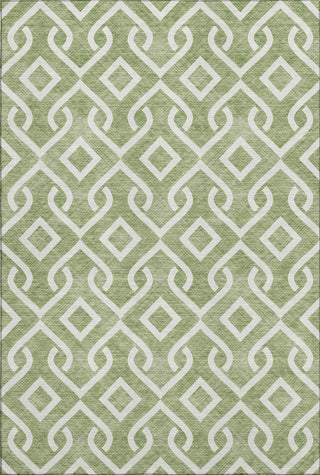 Piper Looms Mayfield Geometric AMF621 Green Machine Washable Area Rug main image