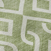 Piper Looms Mayfield Geometric AMF621 Green Machine Washable Area Rug Swatch Image