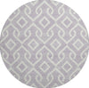 Piper Looms Mayfield Geometric AMF621 Lavender Machine Washable Area Rug Round Main Image