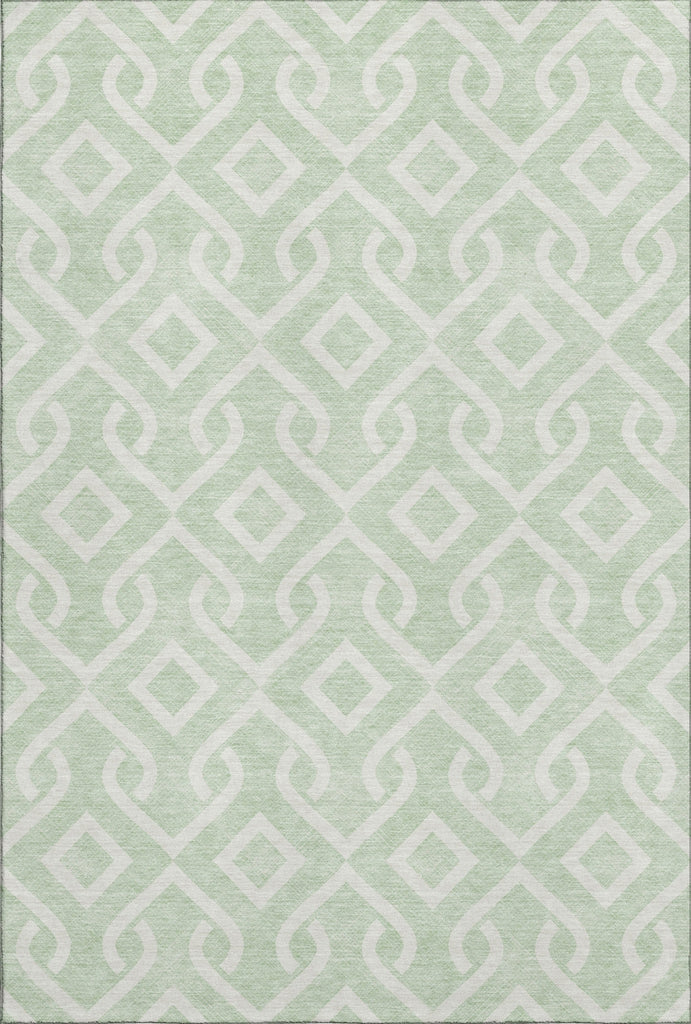 Piper Looms Mayfield Geometric AMF621 Mint Machine Washable Area Rug main image