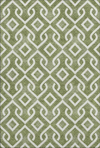 Piper Looms Mayfield Geometric AMF621 Olive Machine Washable Area Rug main image