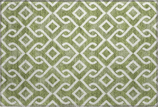 Piper Looms Mayfield Geometric AMF621 Olive Machine Washable Area Rug Scatter Main Image