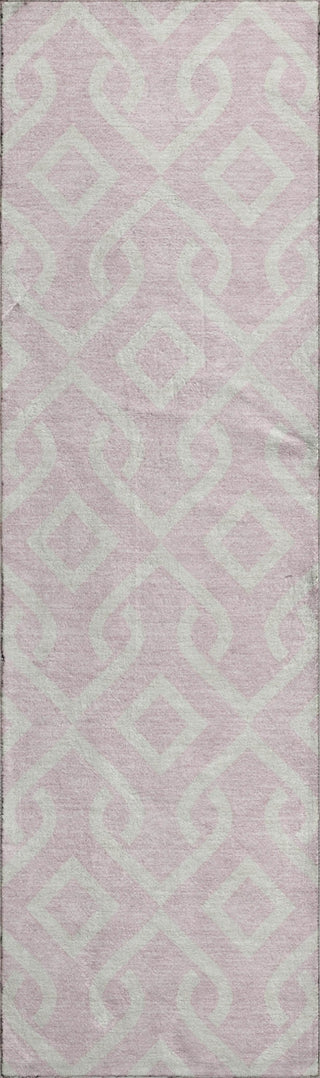 Piper Looms Mayfield Geometric AMF621 Pink Machine Washable Area Rug Runner Main Image