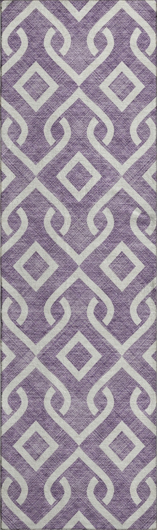 Piper Looms Mayfield Geometric AMF621 Purple Machine Washable Area Rug Runner Main Image