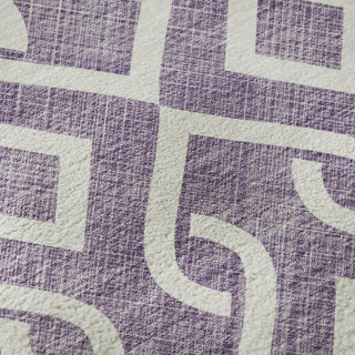 Piper Looms Mayfield Geometric AMF621 Purple Machine Washable Area Rug Swatch Image