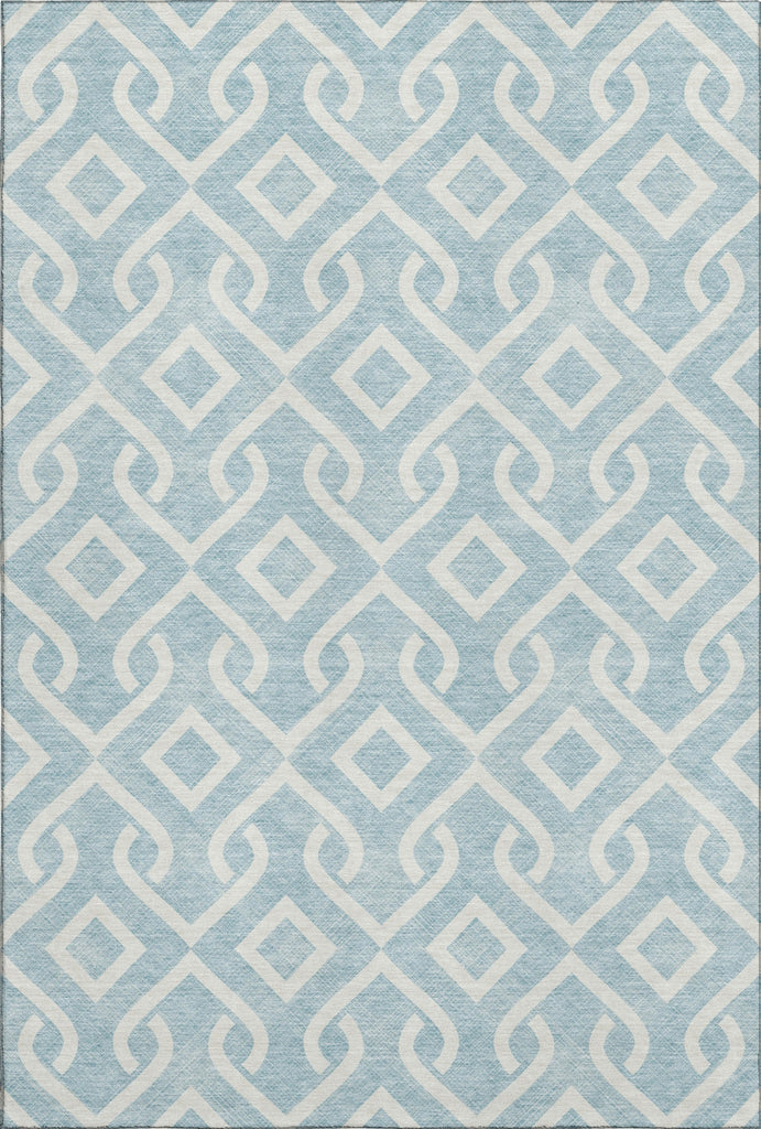 Piper Looms Mayfield Geometric AMF621 Sky Machine Washable Area Rug main image