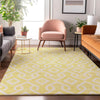 Piper Looms Mayfield Geometric AMF621 Yellow Machine Washable Area Rug Lifestyle Image Feature