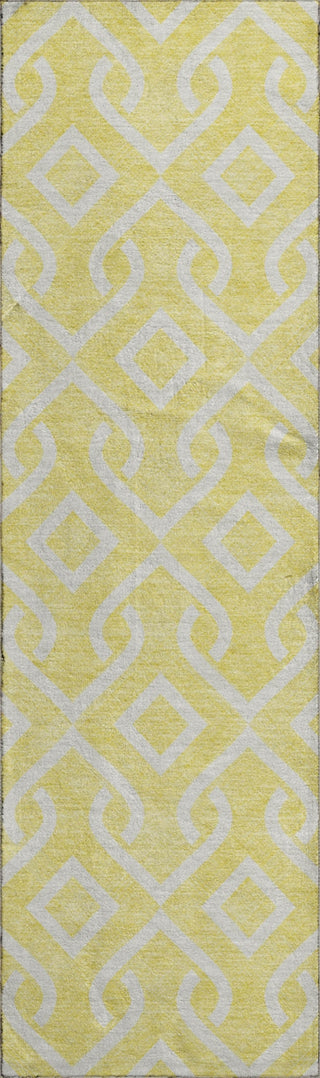 Piper Looms Mayfield Geometric AMF621 Yellow Machine Washable Area Rug Runner Main Image